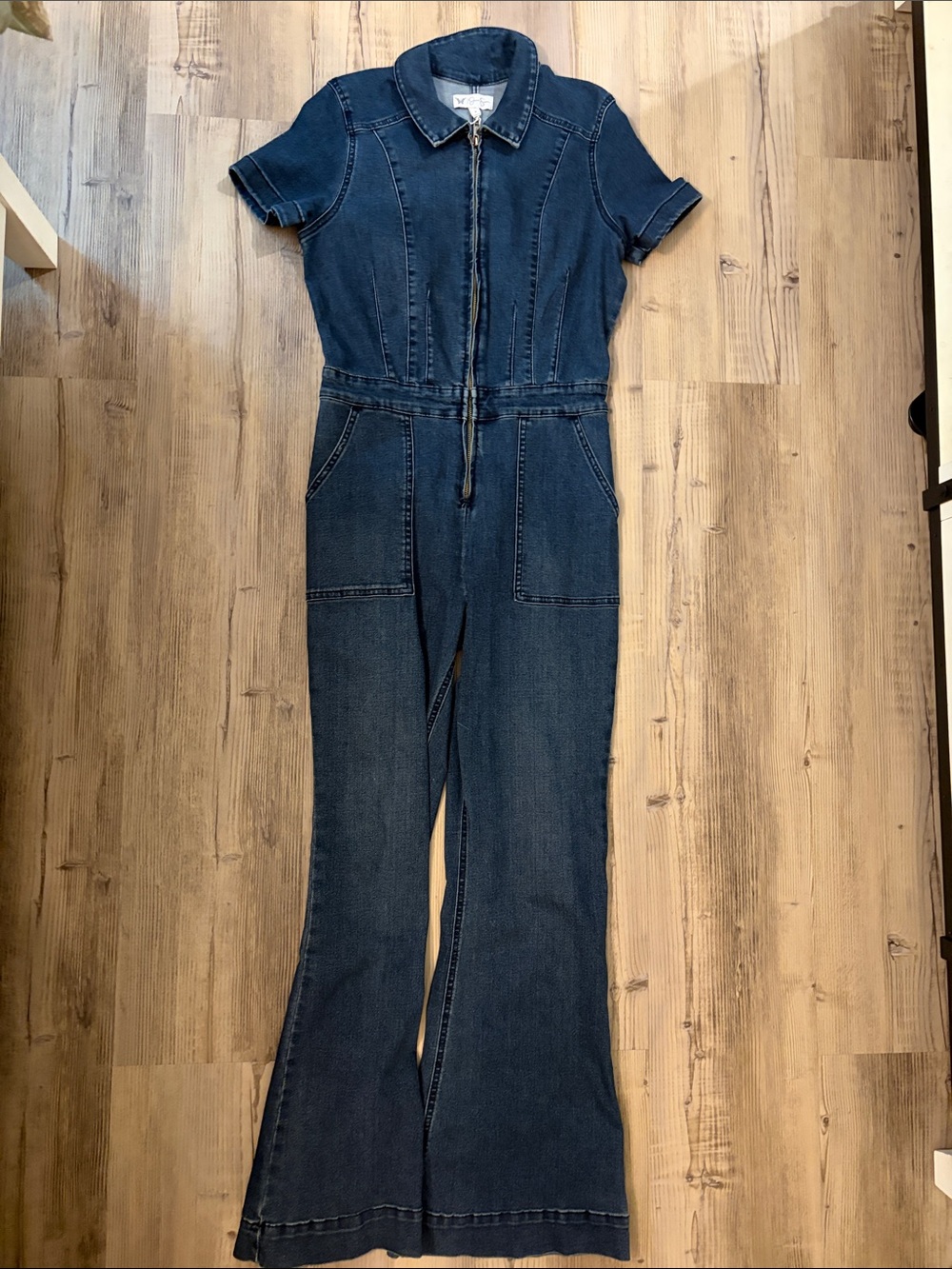 Jessica Simpson Dark Blue Denim jumpsuit - Picture 1 of 3